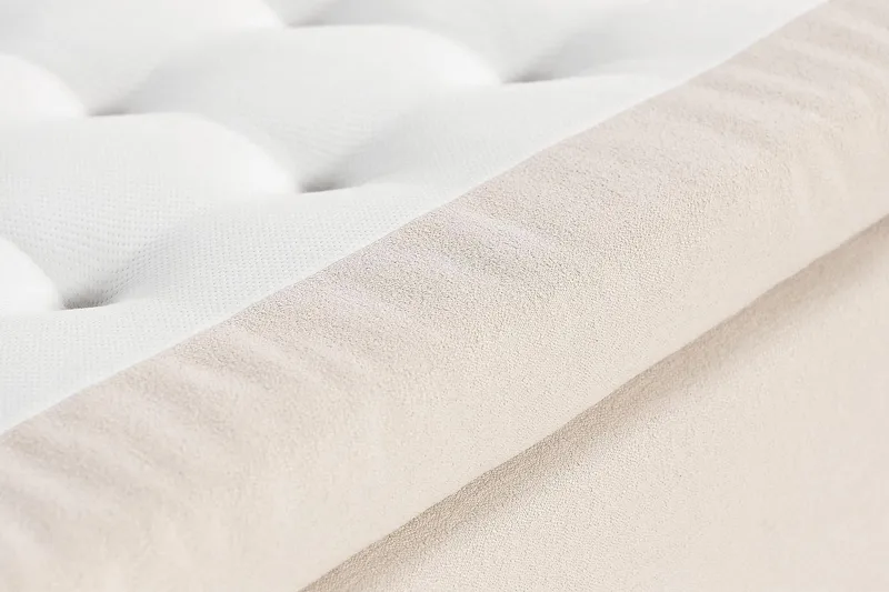 Kontinentalseng Oslo Lyx Boucle 160x200 - Lysebeige - Møbler - Senger - Kontinentalsenger