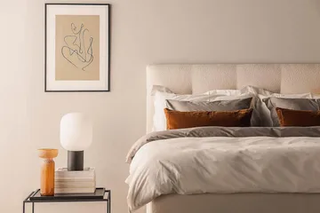 Kontinentalseng Oslo Lyx Boucle 180x200 - Lysebeige - Møbler - Senger - Kontinentalsenger