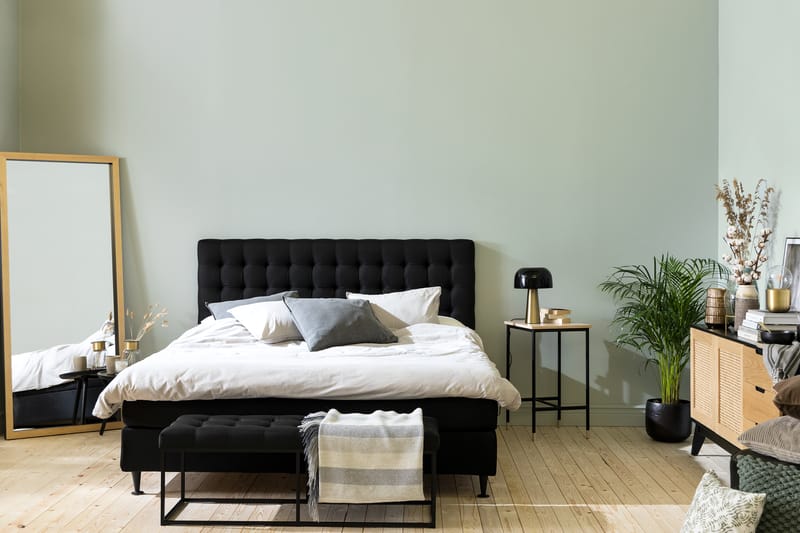 Kontinentalseng Rebeca 160x200 cm - Svart - Møbler - Senger - Kontinentalsenger