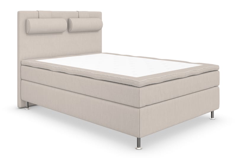 Kontinentalseng Roma Lyx 140 Beige/Sølvben - 140x200 cm - Kontinentalsenger