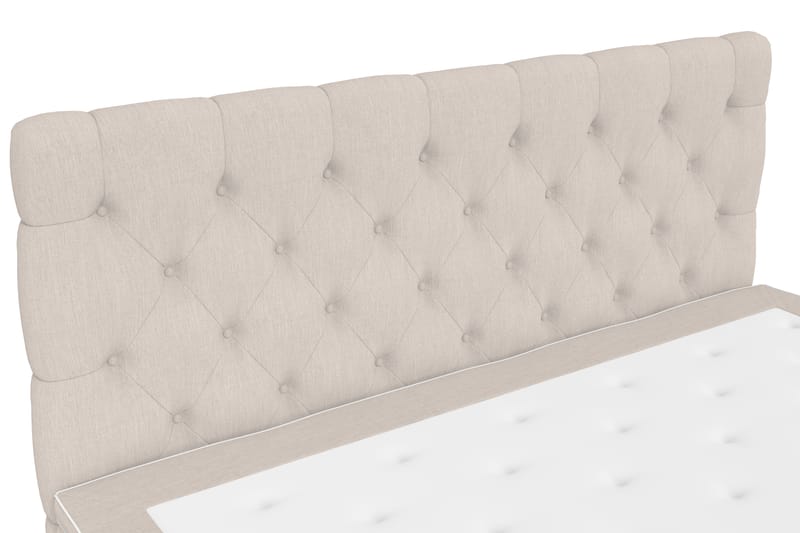 Kontinentalseng Roma Lyx 160 Beige/Sorte Ben - 160x200 cm - Kontinentalsenger - Dobbeltsenger