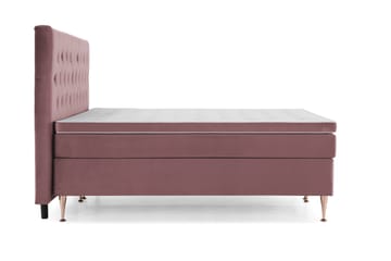 Kontinentalseng Torsö 210x210 - Rosa Fløyel|Høye Rosében - Møbler - Senger - Kontinentalsenger