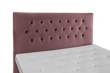 Kontinentalseng Torsö 210x210 - Rosa Fløyel|Høye Rosében - Møbler - Senger - Kontinentalsenger