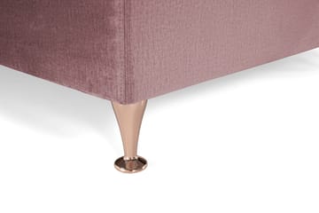 Kontinentalseng Torsö 210x210 - Rosa Fløyel|Lave Rosében - Møbler - Senger - Kontinentalsenger