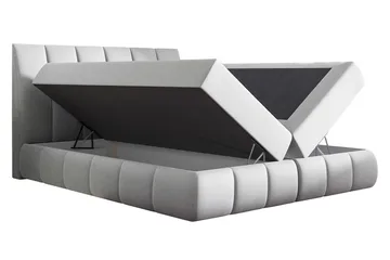 Kontinentalseng VENEZIA 120x200 med overmadrass - Blå - Møbler - Senger - Kontinentalsenger