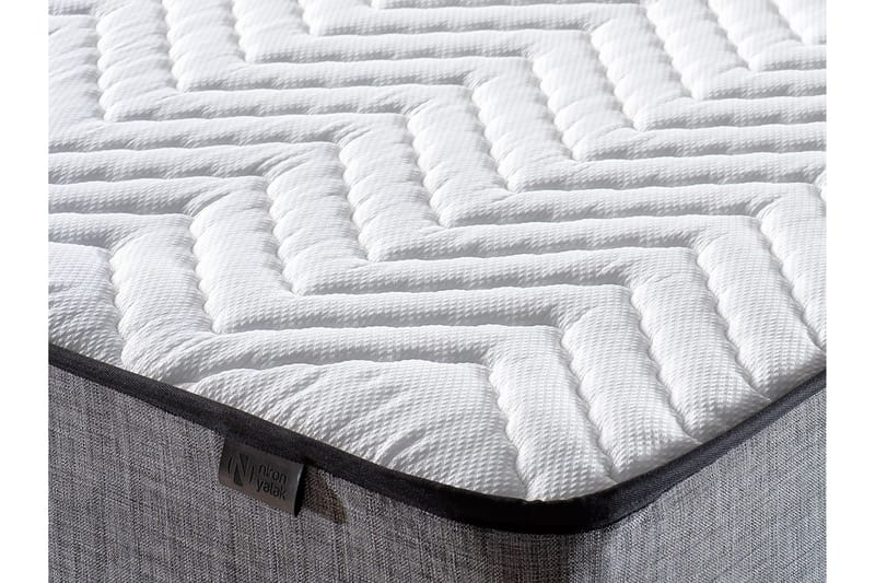 Kontinentalseng Zilarra 160x200 cm - Grå - Senger med oppbevaring - Komplett sengepakke