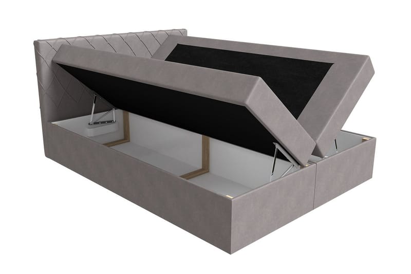 Korshavn Kontinentalseng 160x200 - Grå - Møbler - Senger - Kontinentalsenger