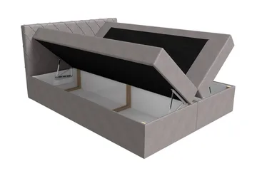 Korshavn Kontinentalseng 200x200 - Beige - Møbler - Senger - Kontinentalsenger