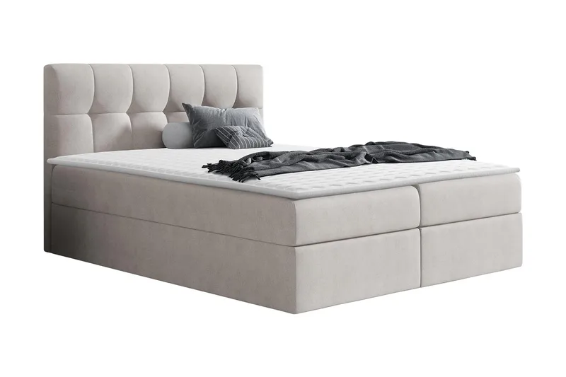 Kramvik kontinentalseng 120x200 - Beige - Møbler - Senger - Kontinentalsenger