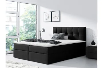 Kramvik kontinentalseng 120x200 - Svart - Møbler - Senger - Kontinentalsenger