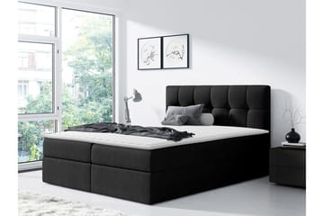 Kramvik kontinentalseng 160x200 - Svart - Møbler - Senger - Kontinentalsenger