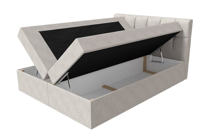 Kramvik kontinentalseng 200x200 - Grå - Møbler - Senger - Kontinentalsenger