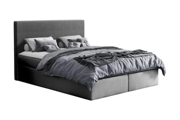 Laargard Kontinentalseng med Oppbevaring 160x200 - Grå - Møbler - Senger - Kontinentalsenger