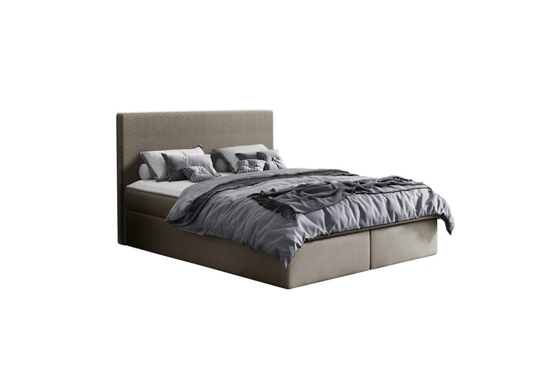 Laargard Kontinentalseng med Oppbevaring 200x200 - Beige - Møbler - Senger - Kontinentalsenger