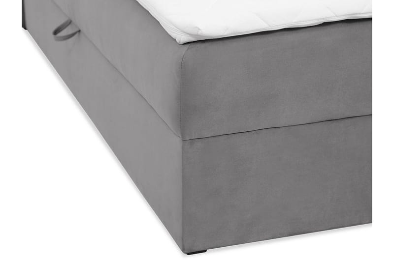 Laggano Kontinentalseng 140x200 cm + Overmadrass - Svart - Møbler - Senger - Kontinentalsenger