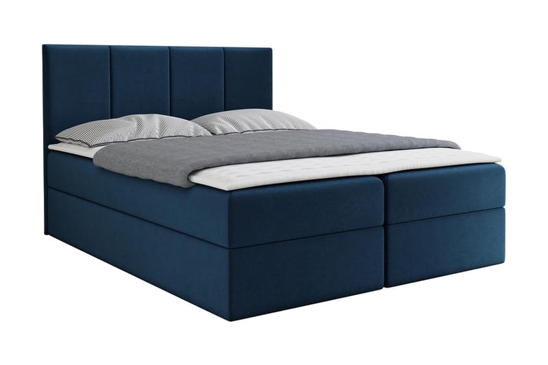Laggano Kontinentalseng 160x200 cm + Overmadrass - Svart - Møbler - Senger - Kontinentalsenger