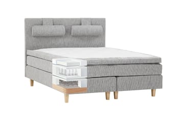 Longford 160 Kontinentalseng Lysgrå - Møbler - Senger - Kontinentalsenger