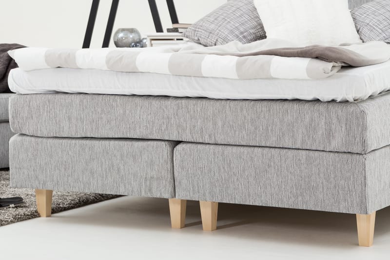 Longford 160 Kontinentalseng Lysgrå - Møbler - Senger - Kontinentalsenger