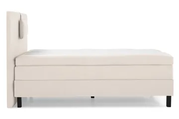 Lucky Komplett Sengepakke 120x200 Lateks Glatt Sengegavl - Nakkepute Liten Beige - Møbler - Senger - Enkeltsenger