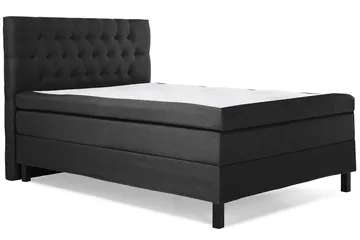 Lucky Komplett Sengepakke 120x200 Memory Diamant Sengegavl - Svart/Grå - Møbler - Senger - Enkeltsenger