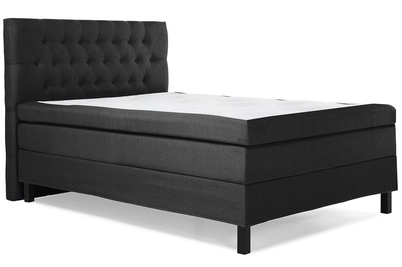 Lucky Komplett Sengepakke 120x200 Memory Diamant Sengegavl - Svart/Grå - Møbler - Senger - Enkeltsenger