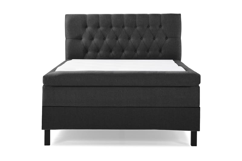 Lucky Komplett Sengepakke 120x200 Memory Diamant Sengegavl - Svart/Grå - Møbler - Senger - Enkeltsenger