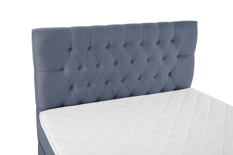 Lucky Komplett Sengepakke 120x200 Skum Diamant Sengegavl - Mørkeblå - Møbler - Senger - Enkeltsenger