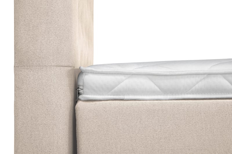 Lucky Komplett Sengepakke 120x200 Skum Diamant Sengegavl - Nakkepute Liten Beige - Møbler - Senger - Enkeltsenger