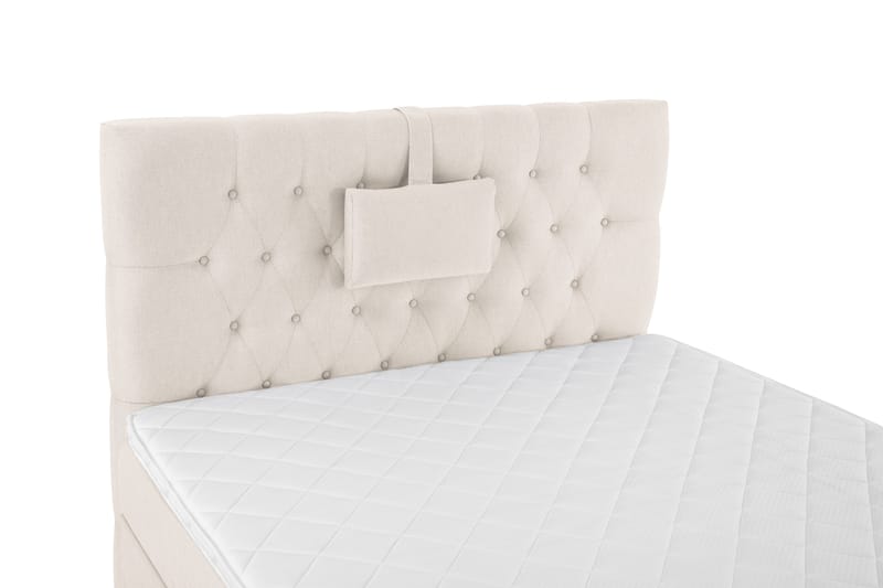 Lucky Komplett Sengepakke 120x200 Skum Diamant Sengegavl - Nakkepute Liten Beige - Møbler - Senger - Enkeltsenger