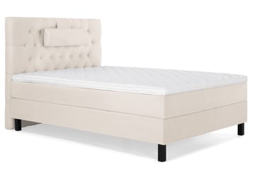 Lucky Komplett Sengepakke 120x200 Skum Diamant Sengegavl - Nakkepute Stor Beige - Møbler - Senger - Enkeltsenger