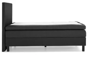 Lucky Komplett Sengepakke 120x200 Polyeter Glatt Sengegavl - Svart/Grå - Møbler - Senger - Enkeltsenger