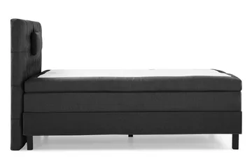 Lucky Komplett Sengepakke 120x200 Polyeter Diamant Sengegavl - Nakkepute Liten Svart/Grå - Møbler - Senger - Enkeltsenger