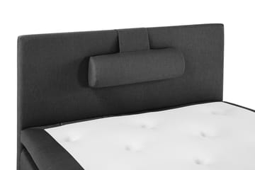 Lucky Komplett Sengepakke 120x200 Polyeter Glatt Sengegavl - Nakkepute Stor Svart/Grå - Møbler - Senger - Enkeltsenger