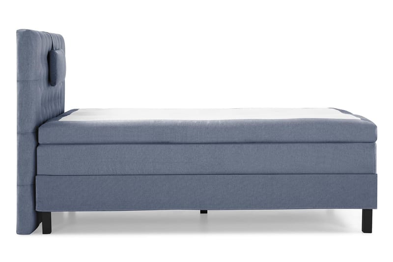 Lucky Komplett Sengepakke 120x200 Polyeter Diamant Sengegavl - Nakkepute Liten Mørkeblå - Møbler - Senger - Enkeltsenger