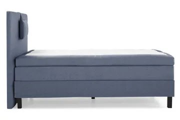 Lucky Komplett Sengepakke 120x200 Polyeter Glatt Sengegavl - Nakkepute Liten Mørkeblå - Møbler - Senger - Enkeltsenger