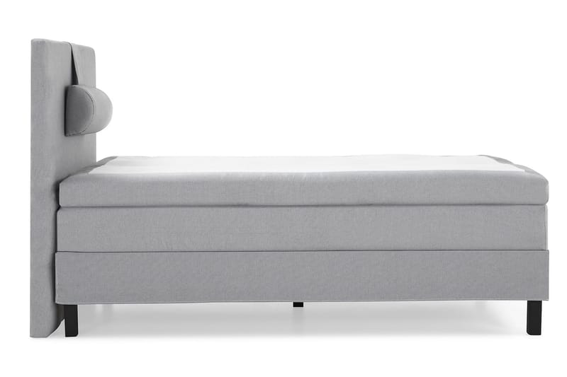 Lucky Komplett Sengepakke 120x200 Polyeter Glatt Sengegavl - Nakkepute Stor Mellangrå - Møbler - Senger - Enkeltsenger