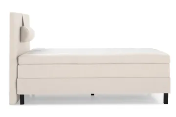 Lucky Komplett Sengepakke 120x200 Polyeter Glatt Sengegavl - Nakkepute Stor Beige - Møbler - Senger - Enkeltsenger