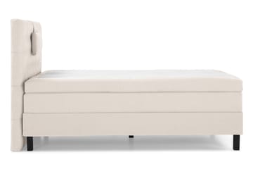 Lucky Komplett Sengepakke 120x200 Polyeter Diamant Sengegavl - Nakkepute Liten Beige - Møbler - Senger - Enkeltsenger