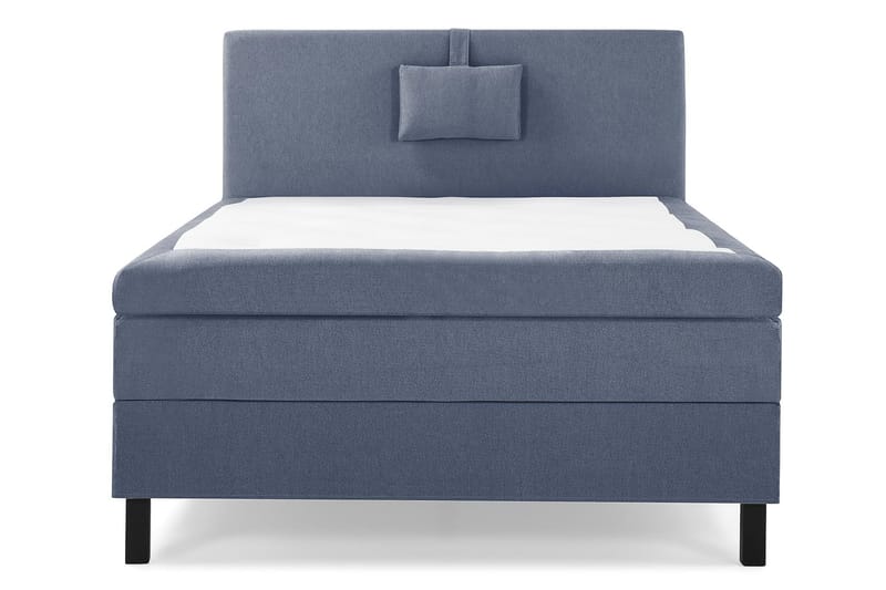 Lucky Komplett Sengepakke 120x200 Polyeter Glatt Sengegavl - Nakkepute Liten Mørkeblå - Møbler - Senger - Enkeltsenger