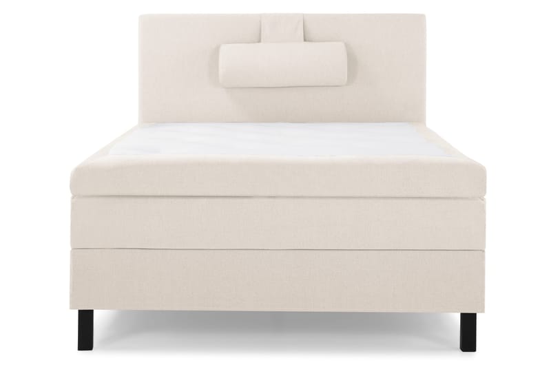 Lucky Komplett Sengepakke 120x200 Polyeter Glatt Sengegavl - Nakkepute Stor Beige - Møbler - Senger - Enkeltsenger