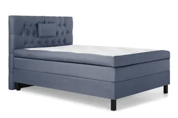 Lucky Komplett Sengepakke 120x200 Polyeter Diamant Sengegavl - Nakkepute Liten Mørkeblå - Møbler - Senger - Enkeltsenger