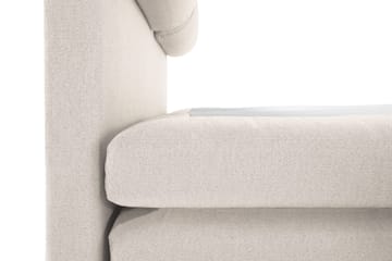 Lucky Komplett Sengepakke 140x200 Polyeter Glatt Sengegavl - Nakkepute Stor Beige - Møbler - Senger - Kontinentalsenger