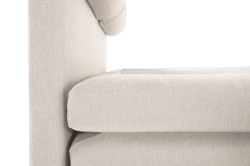 Lucky Komplett Sengepakke 140x200 Polyeter Glatt Sengegavl - Nakkepute Stor Beige - Møbler - Senger - Kontinentalsenger