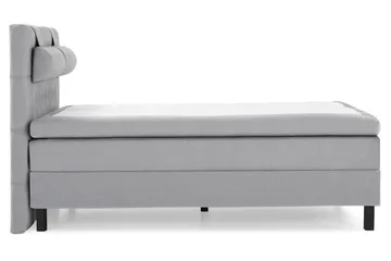 Lucky Komplett Sengepakke 140x200 Polyeter Diamant Sengegavl - Nakkepute Stor Mellangrå - Møbler - Senger - Kontinentalsenger