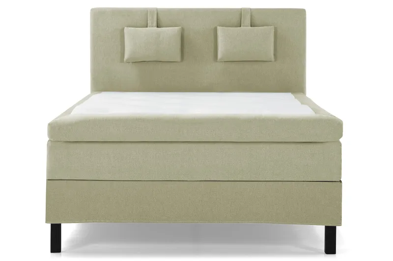 Lucky Komplett Sengepakke 140x200 Polyeter Glatt Sengegavl - Nakkepute Liten Grønn - Møbler - Senger - Kontinentalsenger