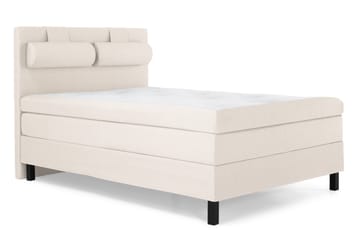 Lucky Komplett Sengepakke 140x200 Polyeter Glatt Sengegavl - Nakkepute Stor Beige - Møbler - Senger - Kontinentalsenger