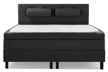 GlattSengegavl 160 cm - Svart/Grå