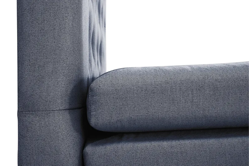 Lucky Komplett Sengepakke 180x200 Memory Diamant Sengegavl - Mørkeblå - Møbler - Senger - Kontinentalsenger