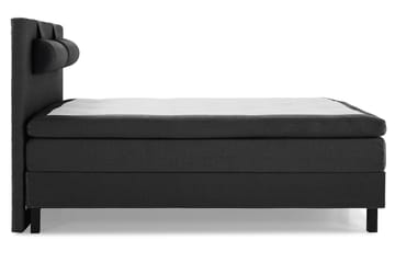 Lucky Komplett Sengepakke 180x200 Memory Glatt Sengegavl - Nakkepute Stor Svart/Grå - Møbler - Senger - Kontinentalsenger