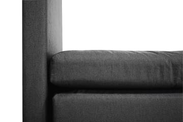 Lucky Komplett Sengepakke 180x200 Memory Glatt Sengegavl - Nakkepute Stor Svart/Grå - Møbler - Senger - Kontinentalsenger